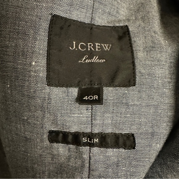 J.Crew Ludlow Slim-fit Unstructured Suit Jacket in Cotton-linen 40R - Picture 6 of 8